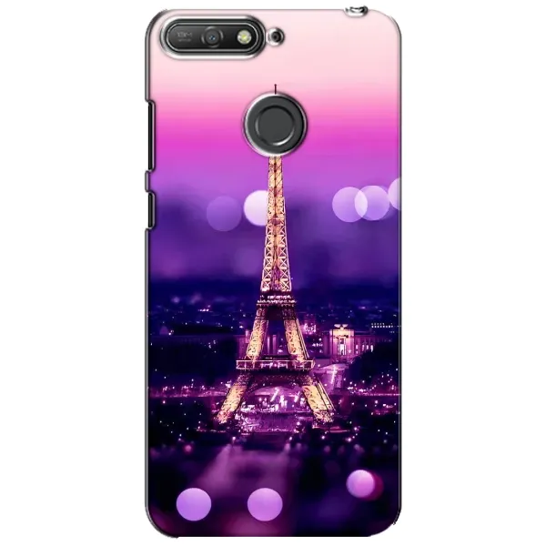 Чехол с рисунком «Париж башня» для Huawei Y6 Prime 2018 Чехол с рисунком «Париж башня» для Huawei Y6 Prime 2018