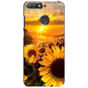 Чохол з Квітами для Huawei Y6 Prime 2018 (поле соняшників)