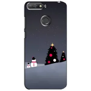 Чехол с рисунком «Снеговички» для Huawei Y6 Prime 2018