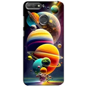 Чохол (ТПУ) з планетами на Huawei Y6 Prime 2018 (Сонячна система)