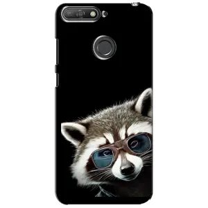 Силіконовий Чохол з Энотами  на Huawei Y6 Prime 2018 (Стильний Єнот)