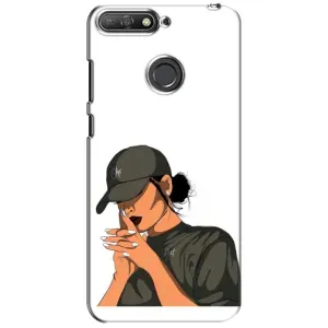 Силіконовый Чохол на Huawei Y6 Prime 2018 з картинкой Модных девушек (У зеленому)