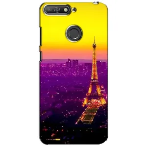 Чохол Ейфелева Вежа на Huawei Y6 Prime 2018 (Яскрава башня)