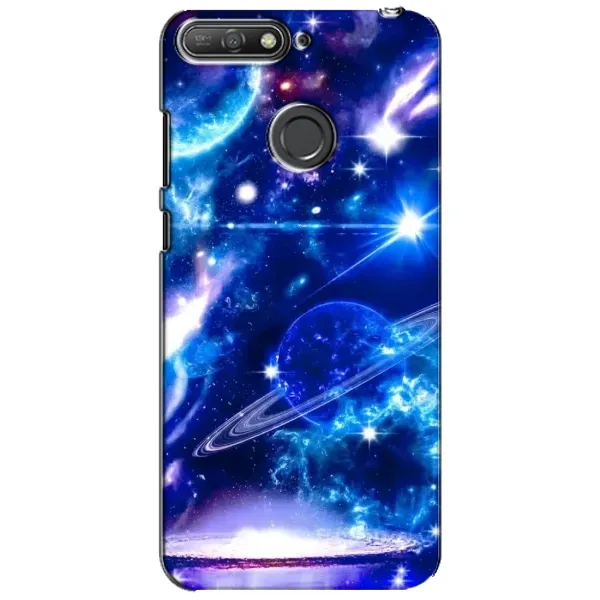 Чехол с рисунком «Яркий космос» для Huawei Y6 Prime 2018 Чехол с рисунком «Яркий космос» для Huawei Y6 Prime 2018