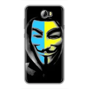 Чехол с Украинской символикой на Хуавей У5II (Анонимус патриот)