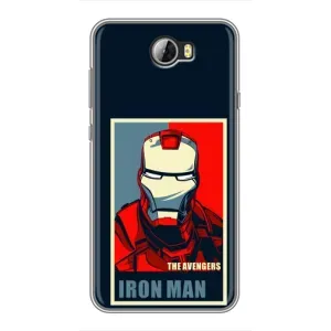 Чехол Супергерой Железный человек на Huawei Y5II (Art Iron man)