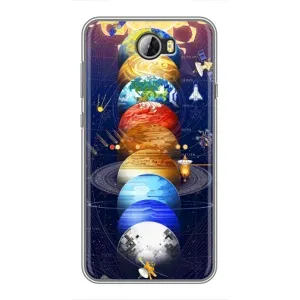 Чохол (ТПУ) з планетами на Huawei Y5II (Арт планети)