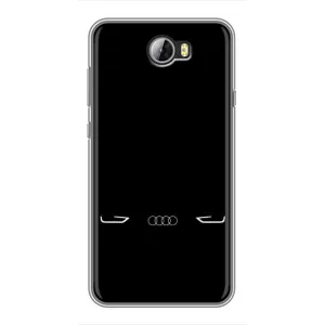 Силиконовый бампер с картинкой машины на Huawei Y5II (Силует Audi)