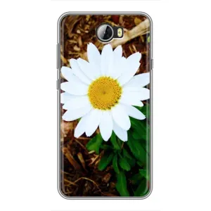 Чохол з ромашками на Huawei Y5II (Біла ромашка)