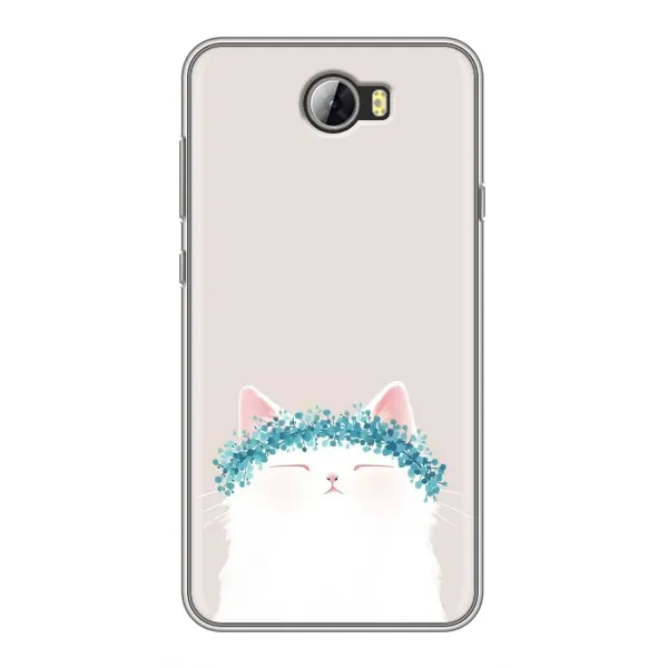Чехол с рисунком «Белый котик» для Huawei Y5II Чехол с рисунком «Белый котик» для Huawei Y5II
