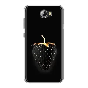 Чохол з зображенням смачної їжі для Huawei Y5II (Чорна полуниця)