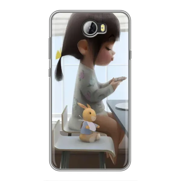 Чехол с рисунком «Девочка с игрушкой» для Huawei Y5II Чехол с рисунком «Девочка с игрушкой» для Huawei Y5II