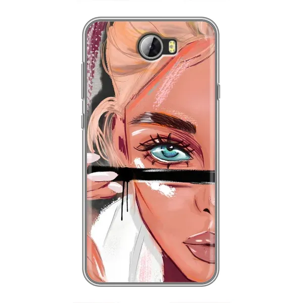 Чехол с рисунком «Девушка и ресницы» для Huawei Y5II Чехол с рисунком «Девушка и ресницы» для Huawei Y5II