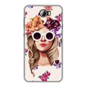 Чехол с картинкой Модные Девчонки Huawei Y5II (Девушка в очках)