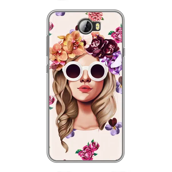 Чехол с рисунком «Девушка в очках» для Huawei Y5II Чехол с рисунком «Девушка в очках» для Huawei Y5II