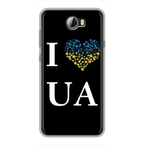 Силиконовый Чехол на Huawei Y5II (Я-Украина) (I Love UA)