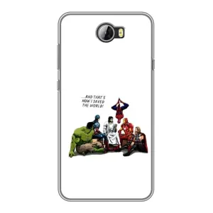 Чехлы для Huawei Y5II (Для Христиан) (Иисус супергерой)