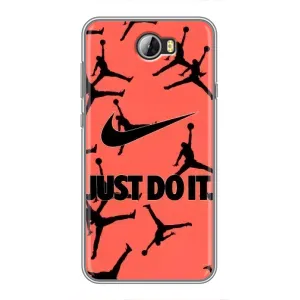 Силіконовый Чохол Nike Air Jordan на Хуавей У5II (Just Do It)