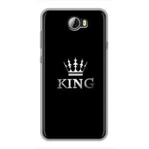 Чехол (Корона на чёрном фоне) для Хуавей У5II (KING)