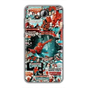 Чехол Супергерой Человека Паука на Huawei Y5II (Комиксы Человек Паук)