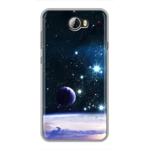 Чохол (ТПУ) з планетами на Huawei Y5II (Космічний вид)
