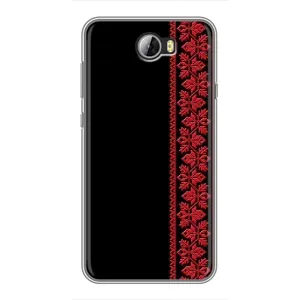 Силиконовый Чехол на Huawei Y5II (Красная Вышиванка)