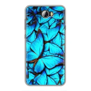 Силіконовий бампер з картинкою звірів для Huawei Y5II (Крила метеликів)