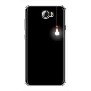 Чехол с картинками на черном фоне для Huawei Y5II (Лампочка)