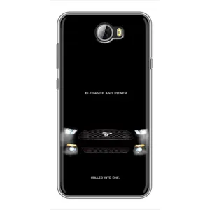 Чехлы с тематикой "Крутые машины" на Huawei Y5II (Черный Land Rover)