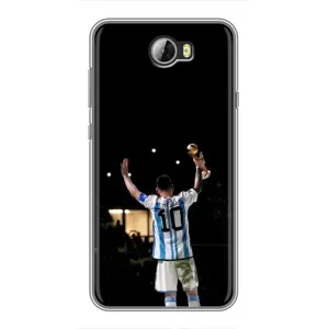 Чехлы Лео Месси Аргентина для Huawei Y5II (Лео Чемпион)