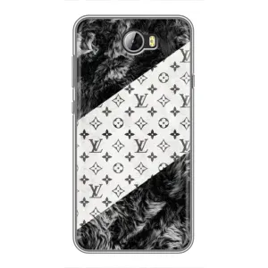 Чохол Стиль Louis Vuitton на Huawei Y5II (LV на білому)