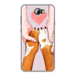 Чохол (ТПУ) Милі песики для Huawei Y5II (Любов до собак)