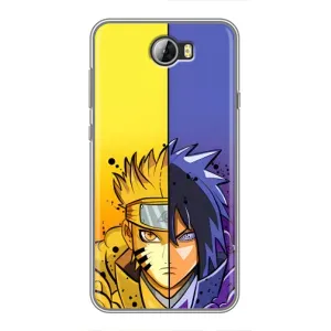 Купить Чохли на телефон з принтом Anime для Huawei Y5II (Naruto Vs Sasuke)