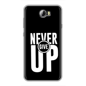 Силіконовый Чохол на Huawei Y5II з картинкою НАЙК (Never Give UP)