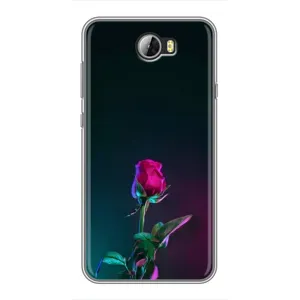 Чохли з принтом Троянд для Huawei Y5II (Нічна троянда)