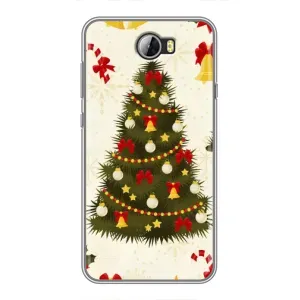 Чехол Новогодняя Елка на Huawei Y5II (Новогодний принт)