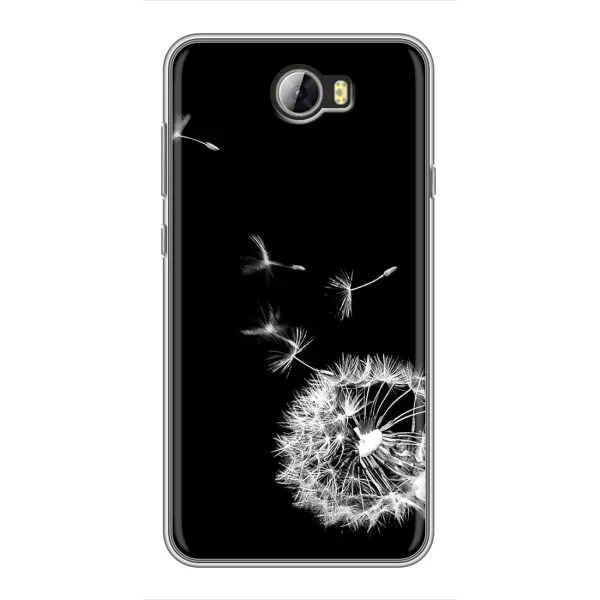 Чехол с рисунком «Одуванчик на чёрном» для Huawei Y5II