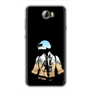 Силиконовый чехол с картинкой "Герой Pubg" на Huawei Y5II (Пубг мен)