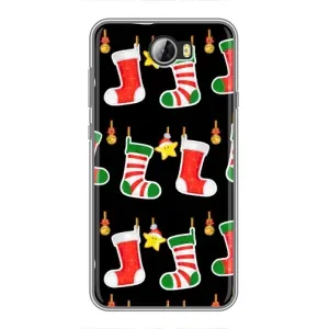 Силиконовый бампер на рождество для Huawei Y5II (Рождественские подарки)
