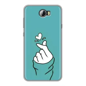 Чохол (Знак сердечка) для Huawei Y5II (Сердечко на бірюзовому)