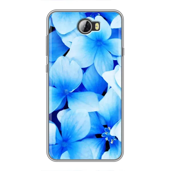 Чехол с рисунком «Синие цветы» для Huawei Y5II Чехол с рисунком «Синие цветы» для Huawei Y5II