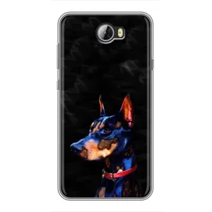 Бампер для Huawei Y5II з картинкою "Песики" (Собака Мопсік)