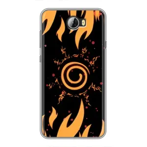 Купить Чохли на телефон з принтом Anime для Huawei Y5II (Сонце Наруто)