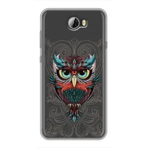 Чехлы с принтом СОВЫ для Huawei Y5II (Сова на сером)