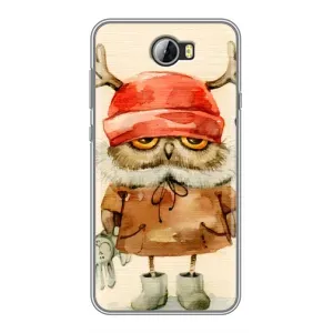 Чехлы с принтом СОВЫ для Huawei Y5II (Сова в шапке)