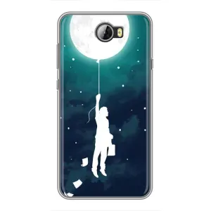 Чохол (ТПУ) з планетами на Huawei Y5II (To The moon)