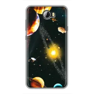 Чохол (ТПУ) з планетами на Huawei Y5II (Вид з космосу)