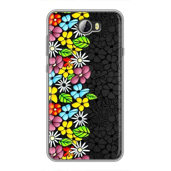 Чехол с рисунком «Яркие цветы» для Huawei Y5II