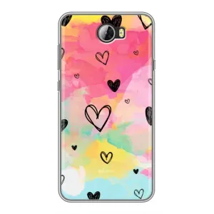 Чохли з тематикою "Маленькі Сердчеки" на Huawei Y5II (Яскраві серця)