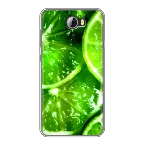 Чохол з зображенням смачної їжі для Huawei Y5II (Яскравий Лайм)